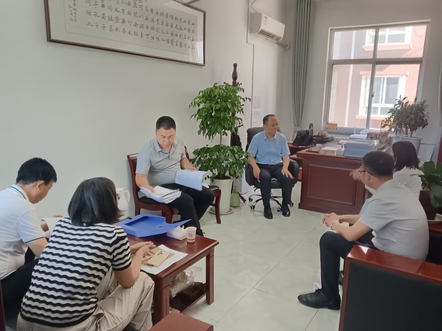 县委常委、县纪委书记、监委主任康小军一行来京当镇调研督导